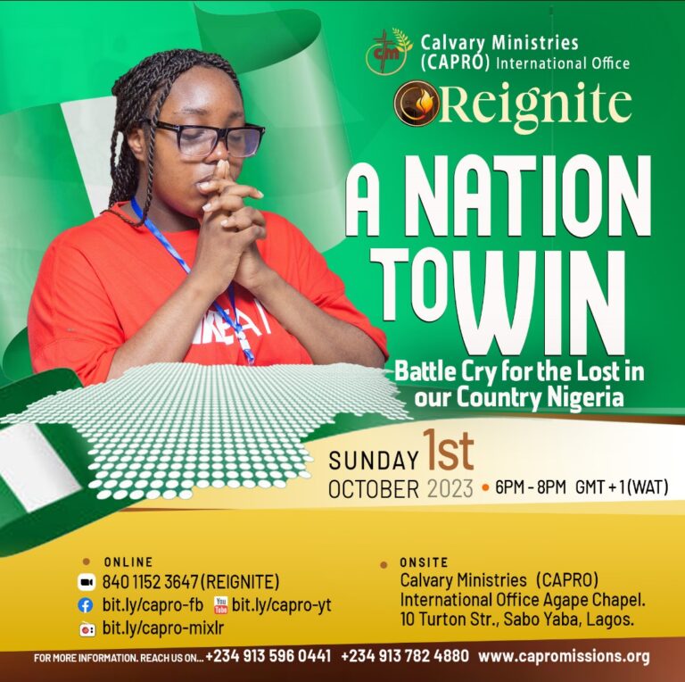 Reignite: A Nation to Win-Battle Cry for the lost in our Nation